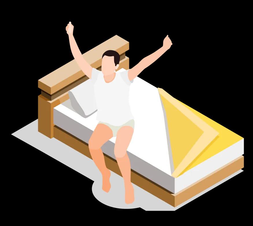 質の高いお昼寝で目覚める爽快感。BITSLEEPで最高の休息を。