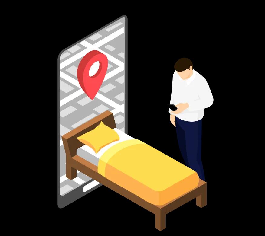 BITSLEEPで条件に合う施設やメニューをスマホで選び予約する