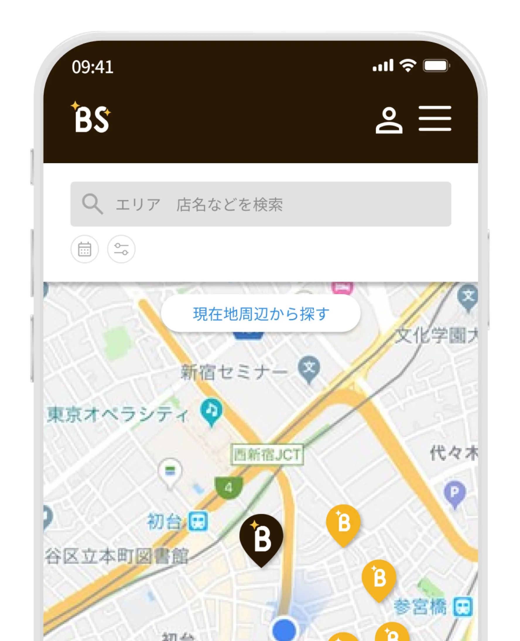 BITSLEEP(ビットスリープ)の施設一覧画面の画像